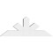 Ekena Millwork Saratoga Architectural Grade PVC Gable Bracket, 36"W x 13 1/2"H x 4"D x 4"F, 9/12 Pitch GBP036X14X0404SAR00 - alternate 4